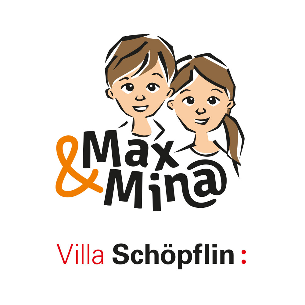 Illustration Logodesign Max & Min@. Ein Projekt für die Villa Schöpflin