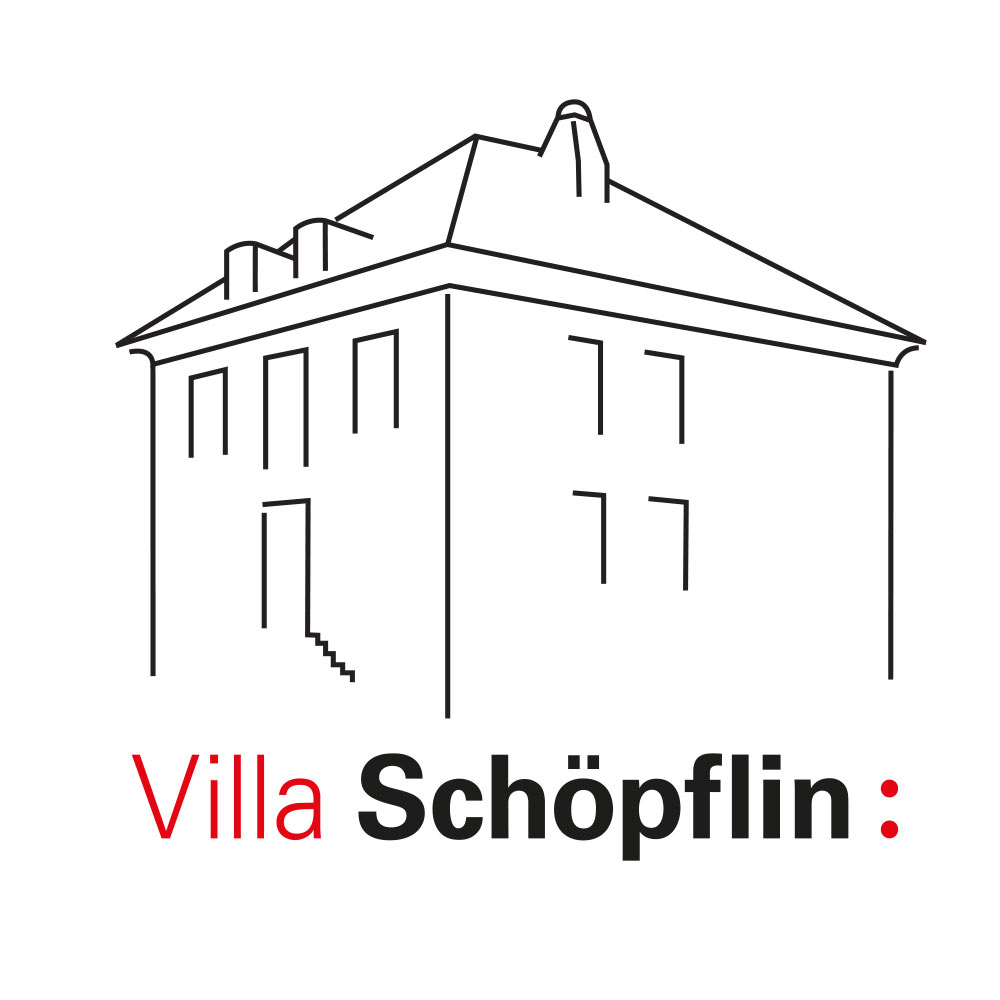 Logo und Illustration der Villa Schöpflin 