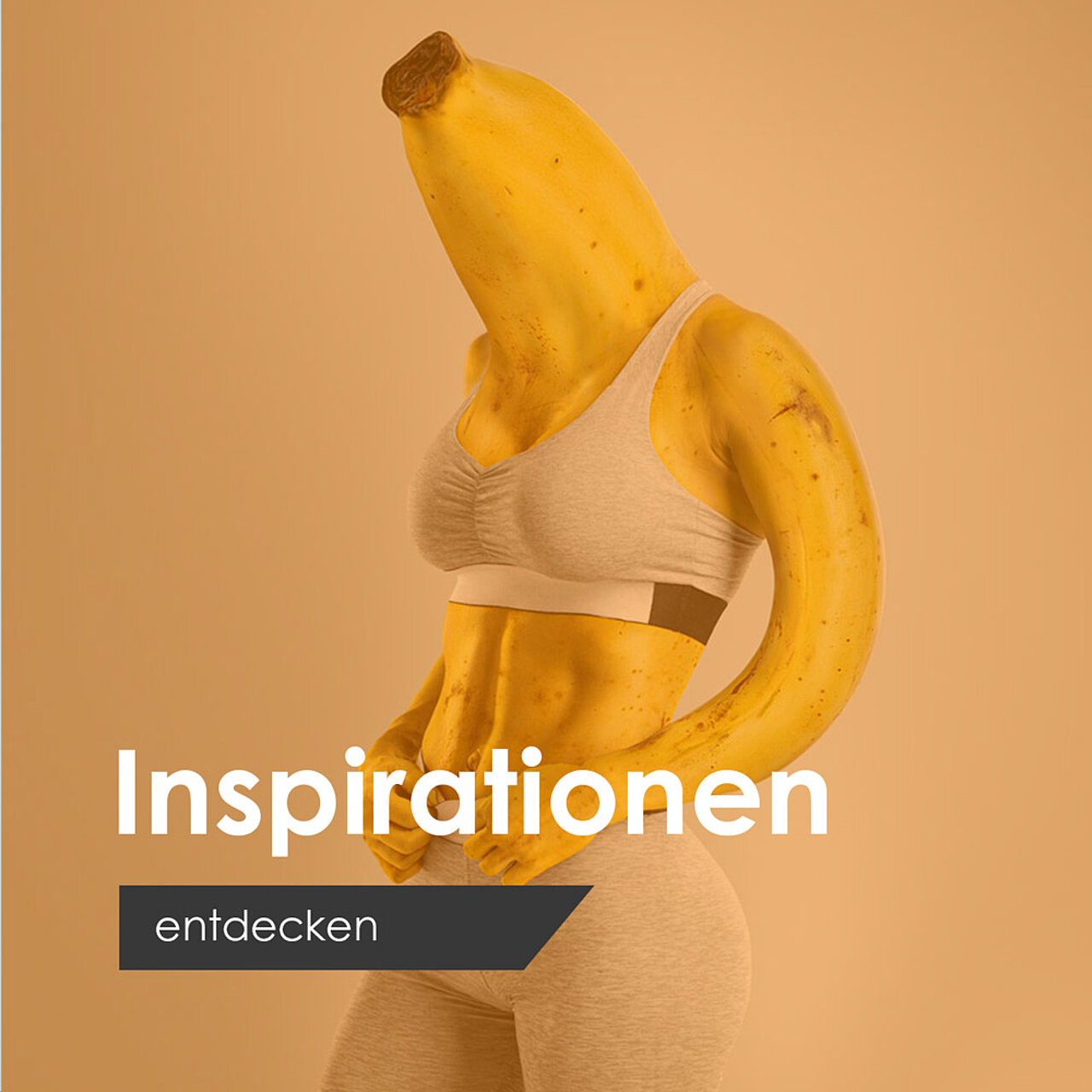 Eine Frau als Banane führt Dich zu den Inspirationen