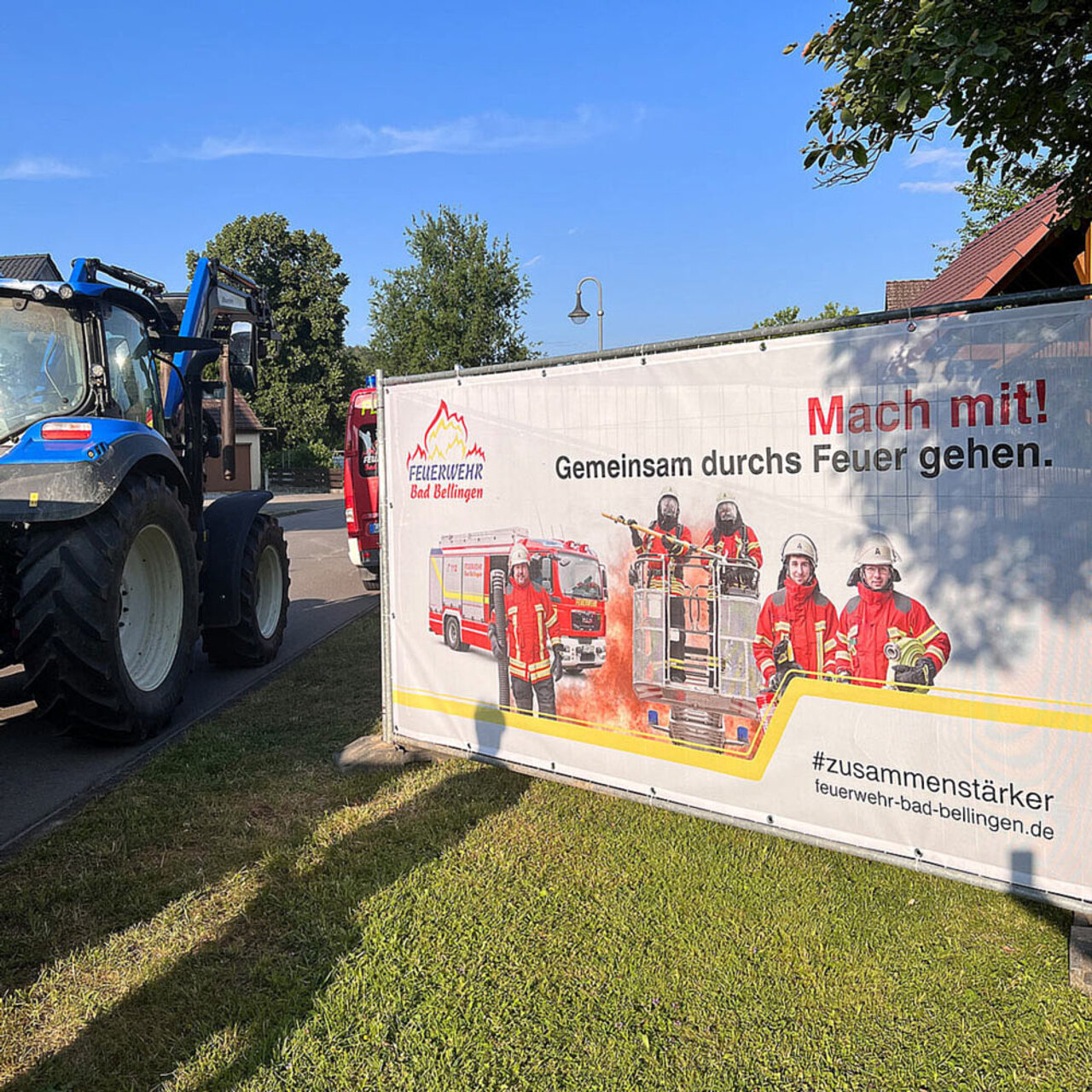 Bauzaunbanner für die Feuerwehr Bad-Bellingen